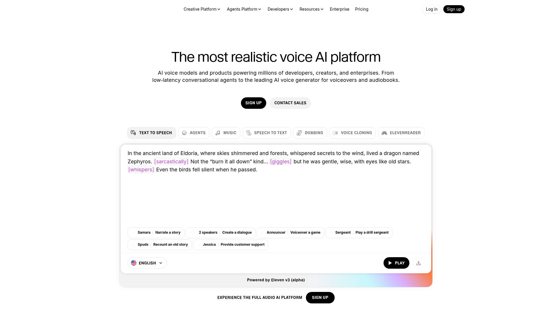 ElevenLabs Interface
