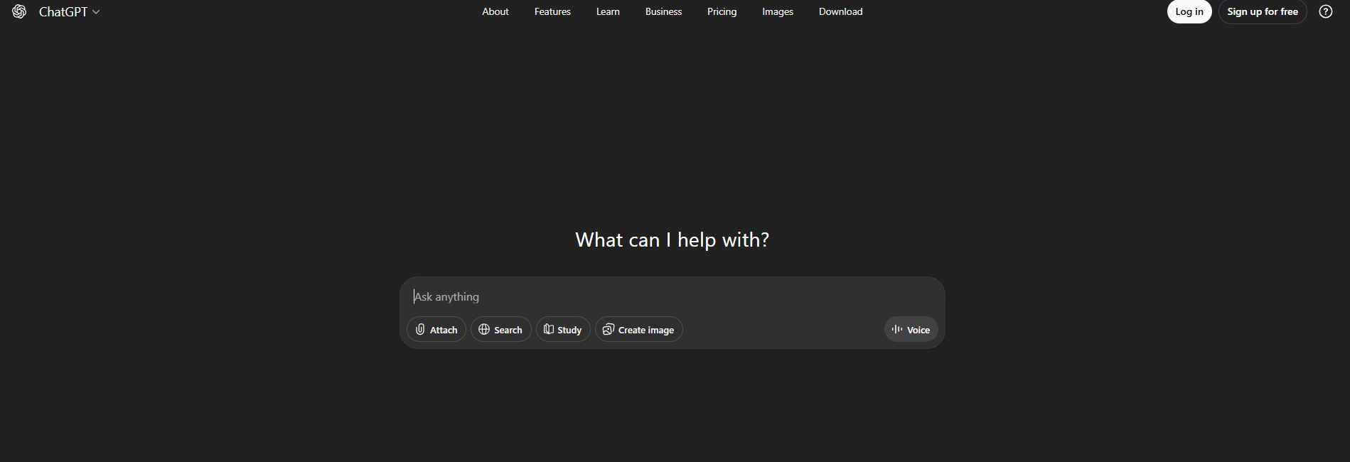 ChatGPT Main Interface