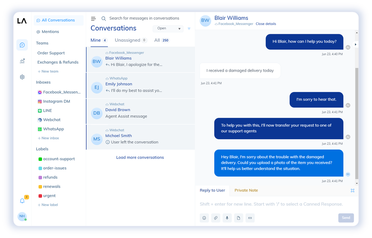 Cognigy Interface Screenshot