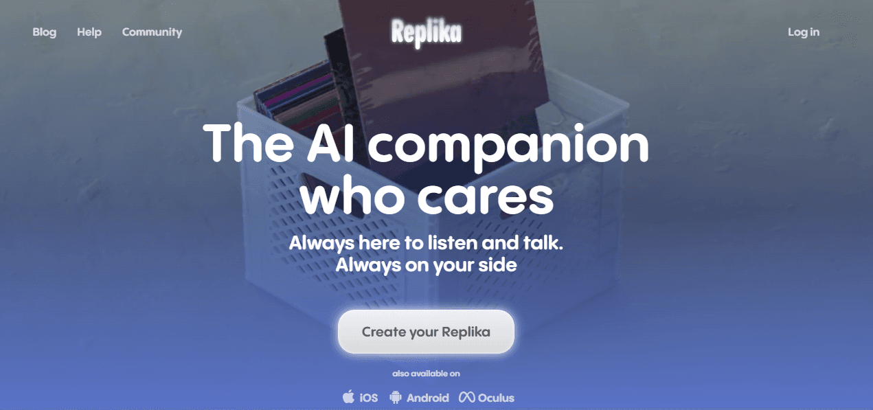 Replika Interface Screenshot