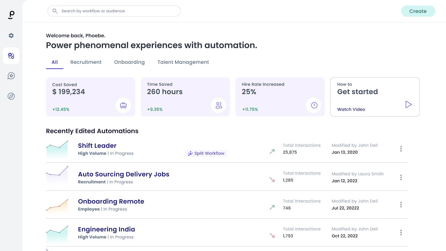 Phenom Interface Screenshot