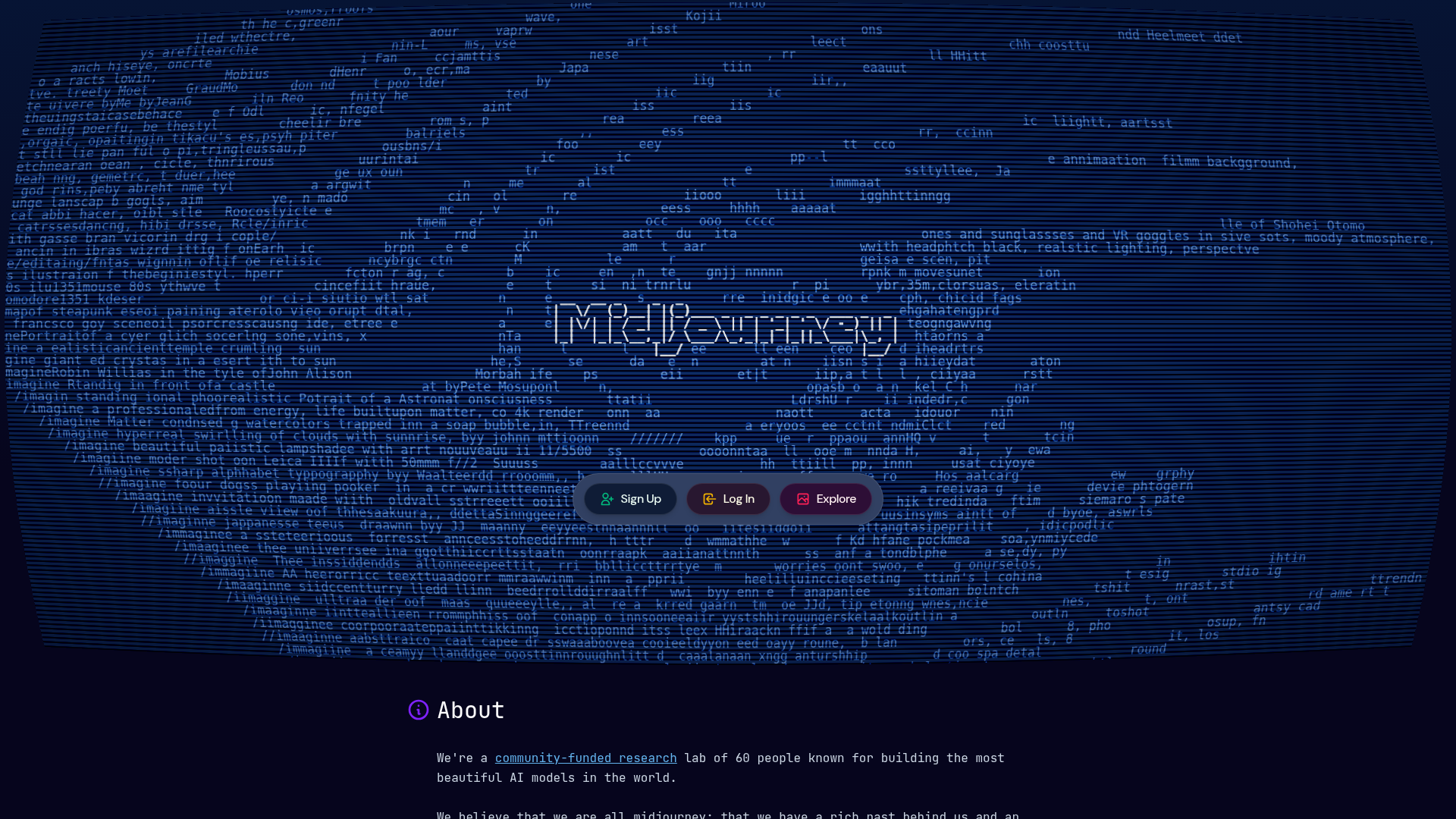 Midjourney Interface Screenshot